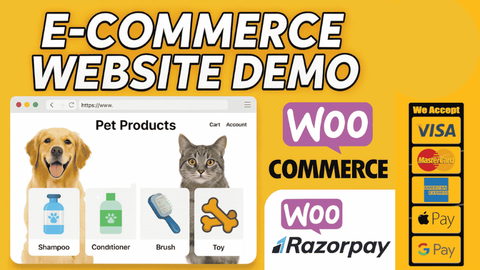 Dog & Cat Products E-commerce Website Development